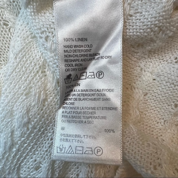 Tommy Bahama 100% linen white sweater - Picture 8 of 8